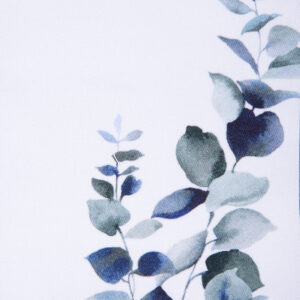 Eucalyptus Round Tablecloth, Navy