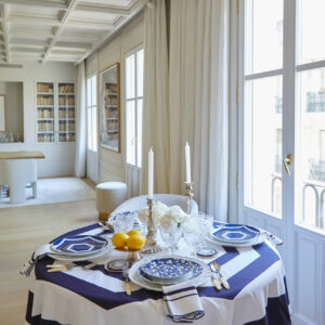 Essential Square Tablecloth, Navy