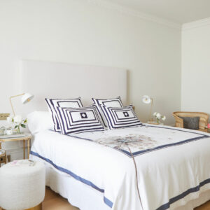 Essential Embroidered Pillowcase (Set of 2), Navy