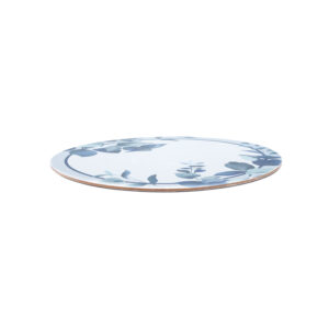 Eucalyptus Round Placemat, Navy