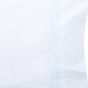 Essential Embroidered Pillowcase (Set of 2), Aqua