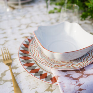 Lio Dessert Plate Terracota ( Set of 4)