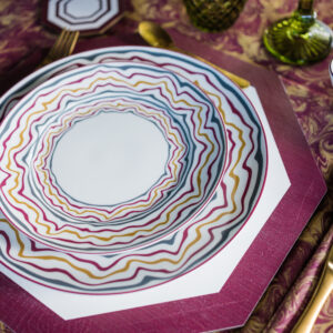 Lio Dessert Plate Red ( Set of 4)