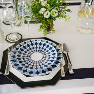 Armonia Dessert Plate Navy ( Set of 4)