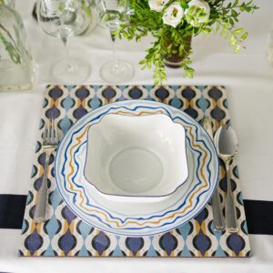 Lio Dessert Plate Navy ( Set of 4)