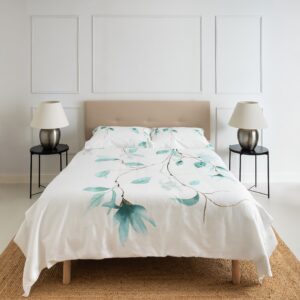 Japan Duvet Cover, Aqua